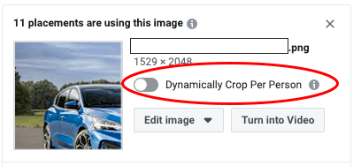 Facebook error screenshot - Dynamically crop per person.